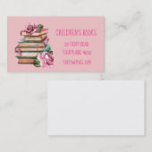 Kinderboeken Kinderboekwinkel en speelgoedbus Visitekaartje (Voorkant / Achterkant)
