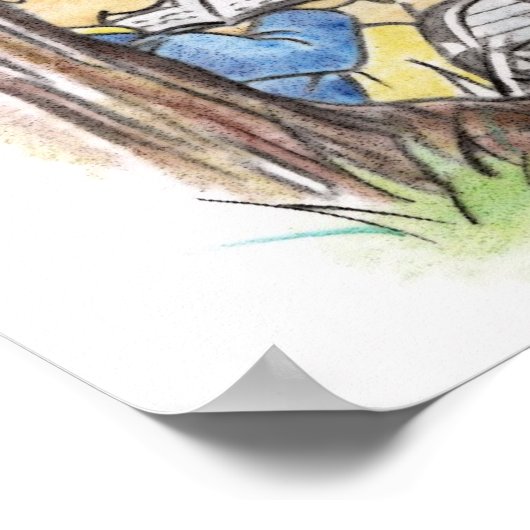 Kinderboeken lezen poster (Hoek)