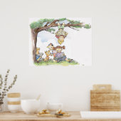 Kinderboeken lezen poster (Keuken)