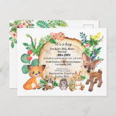 Kinderboeken over bos- en planten in briefkaart (Voorkant / Achterkant)