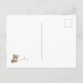 Kinderboeken over bos- en planten in uitnodiging briefkaart (Achterkant)