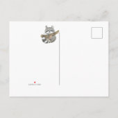 Kinderboeken over bos- en planten in uitnodiging briefkaart (Achterkant)