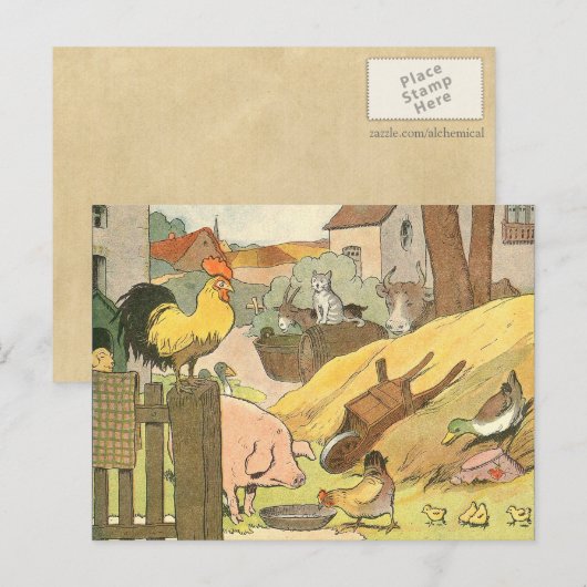 Kinderboekenboeken Briefkaart (Voorkant / Achterkant)