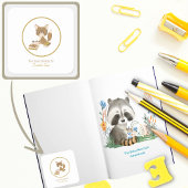 Kinderboekenlabel Kinder lectuur Vierkante Sticker