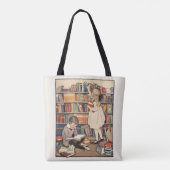 Kinderboekenweek door Jessie Willcox Smith Tote Bag (Achterkant)