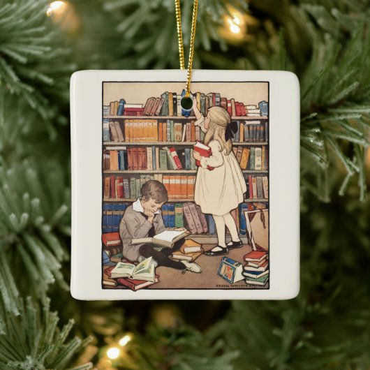 Kinderboekenweek van Jessie Willcox Smith Keramisch Ornament (Boom)
