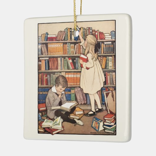 Kinderboekenweek van Jessie Willcox Smith Keramisch Ornament (Links)