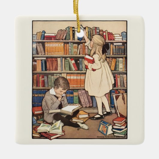 Kinderboekenweek van Jessie Willcox Smith Keramisch Ornament (Voorkant)