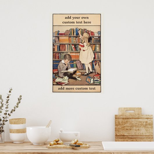 Kinderboekenweek van Jessie Willcox Smith Poster (Keuken)