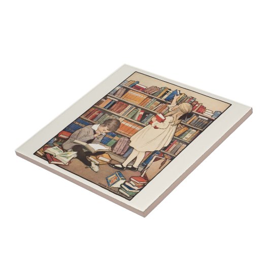 Kinderboekenweek van Jessie Willcox Smith Tegeltje (Zijkant)