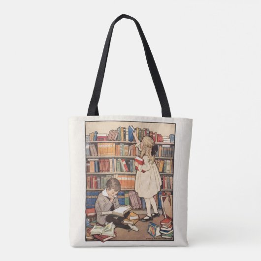 Kinderboekenweek van Jessie Willcox Smith Tote Bag (Achterkant)