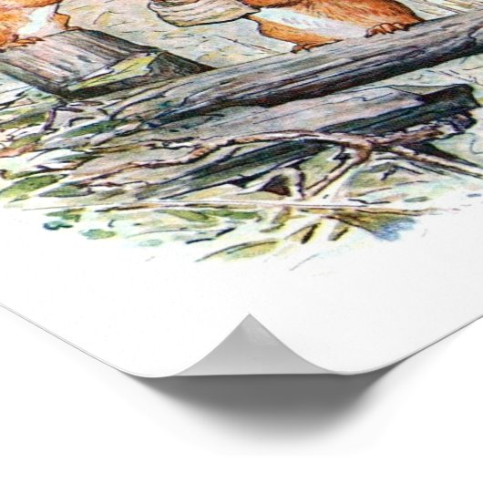 Kinderboekillustratie Poster (Hoek)