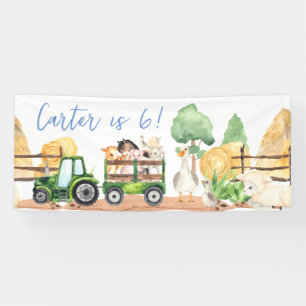 Kinderboerderij Boerderij Dierlijke Verjaardagsfee Spandoek