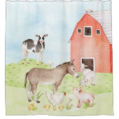 Kinderboerderijdier Douchegordijn (Voorkant)