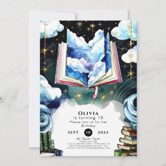 Kinderboho grillig verhalenboek Verjaardag Kaart (Voorkant)