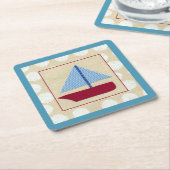 Kinderboot van Chariklia Zarris Kartonnen Onderzetters (Schuin)