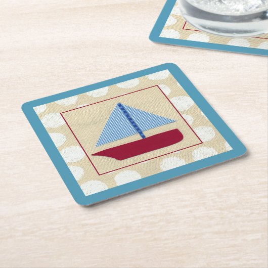 Kinderboot van Chariklia Zarris Kartonnen Onderzetters (Schuin)