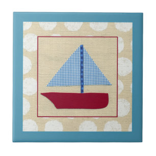 Kinderboot van Chariklia Zarris Tegeltje