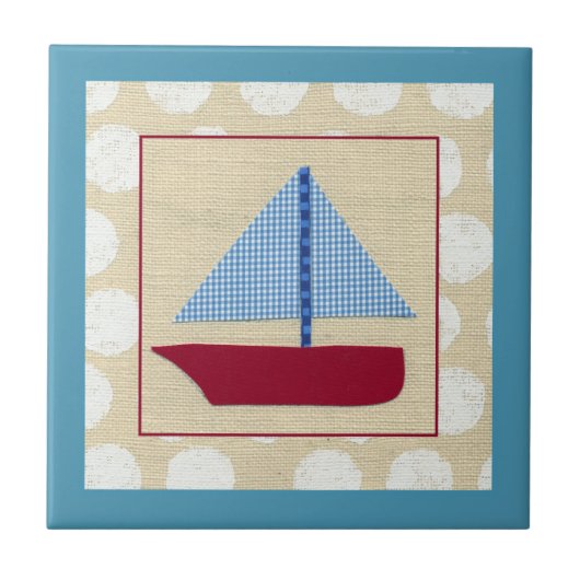 Kinderboot van Chariklia Zarris Tegeltje (Voorkant)