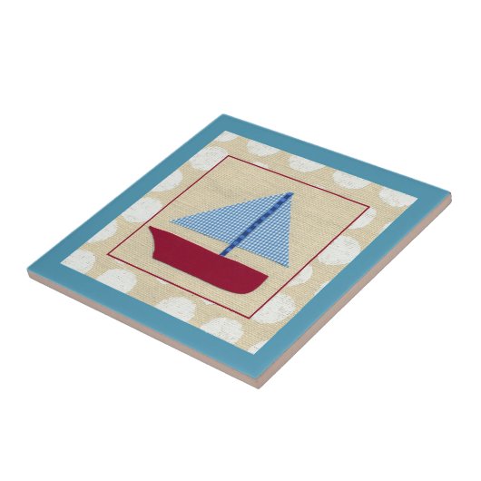 Kinderboot van Chariklia Zarris Tegeltje (Zijkant)