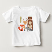 Kinderbos 1ste verjaardag T-shirt (Voorkant)