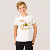 Kinderbouwer met geel t-shirt (Voorkant volledig)