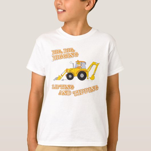 Kinderbouwer met geel t-shirt (Voorkant)