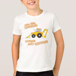 Kinderbouwer met geel t-shirt