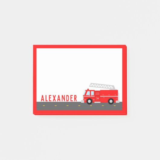 Kinderbrandweerwagen Post-it® Notes (Voorkant)