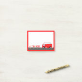 Kinderbrandweerwagen Post-it® Notes (Op bureau)