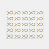 Kinderbreinkankerbewustwording Fleece Deken (Voorkant (Horizontaal))