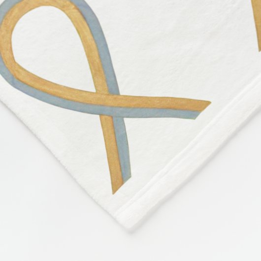 Kinderbreinkankerbewustwording Fleece Deken (Hoek)