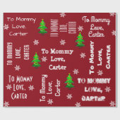 Kindercadeau, speciaal voor kerstmis cadeaupapier (Vlak)