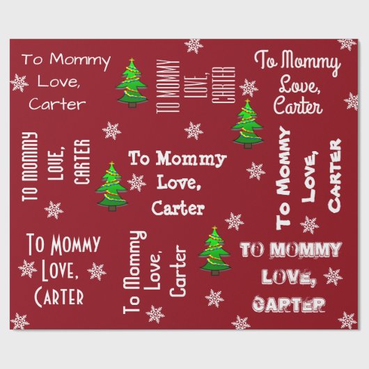 Kindercadeau, speciaal voor kerstmis cadeaupapier (Vlak)