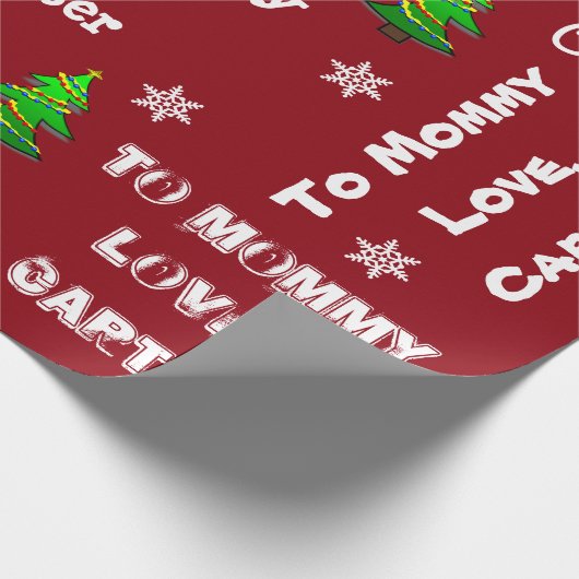 Kindercadeau, speciaal voor kerstmis cadeaupapier (Hoek)