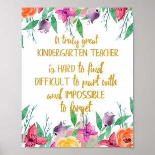 Kindercadeau voor leraren poster