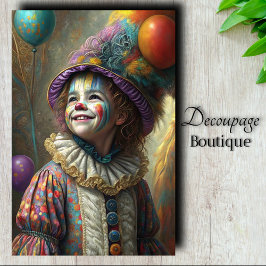 KinderCircusClown Découpage Tissuepapier