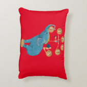 Kindercircusthema Nursery Accent Kussen (Achterkant (Verticaal))