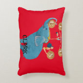 Kindercircusthema Nursery Accent Kussen (Voorkant(Verticaal))