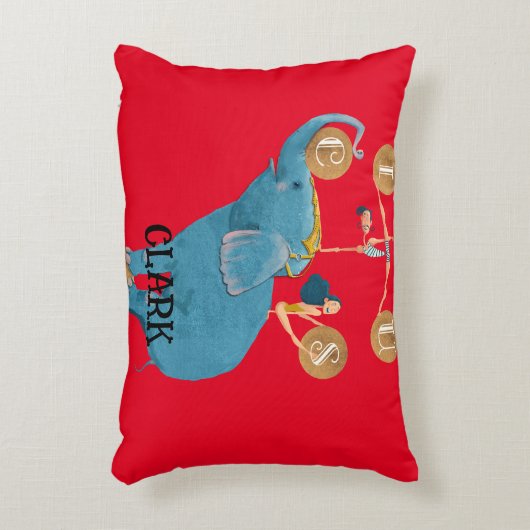 Kindercircusthema Nursery Accent Kussen (Voorkant(Verticaal))