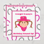 Kindercowgirl Kaart (Voorkant / Achterkant)