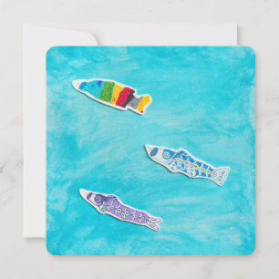 Kinderdag Koinobori kaart