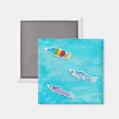 Kinderdag Koinobori magneet (Voorkant / Achterkant)