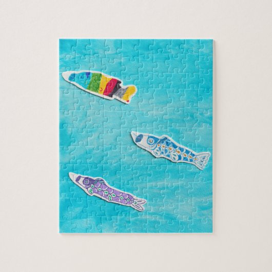 Kinderdag Koinobori Puzzel (Verticaal)