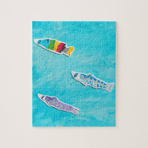 Kinderdag Koinobori Puzzel Legpuzzel