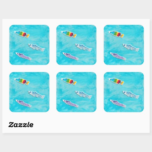 Kinderdag Koinobori stickers (Vel)