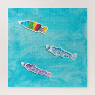 Kinderdag Koinobori vierkante puzzel Legpuzzel