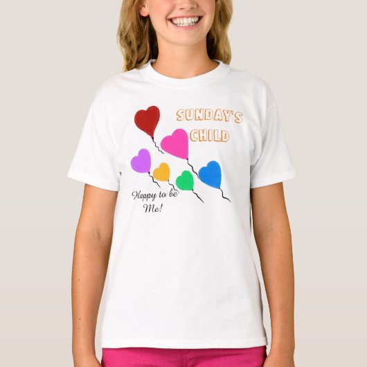 Kinderdagen van zondag t-shirt (Voorkant)