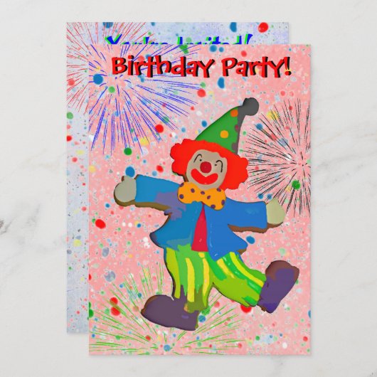 Kinderdagenkast en uitnodiging van het Vuurwerk (Voorkant / Achterkant)