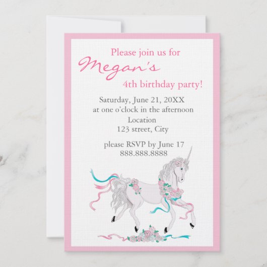 Kinderdagenuitnodiging Kaart (Voorkant)